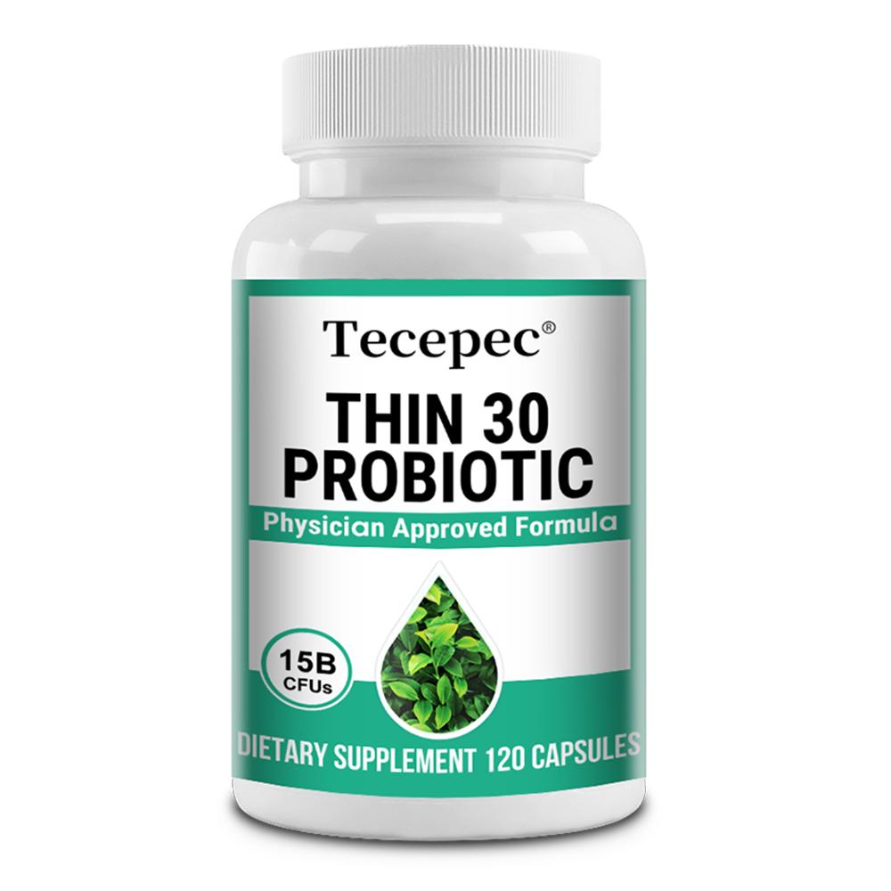 Probiotic Supplement, With Prebiotic, Green Tea Extract, Apple Cider Vinegar, 120 Capsules 120 Capsules