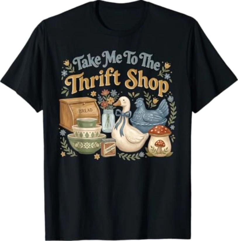 Take Me to The Thrift Shop Vintage Cottagecore Aesthetic T-Shirt S
