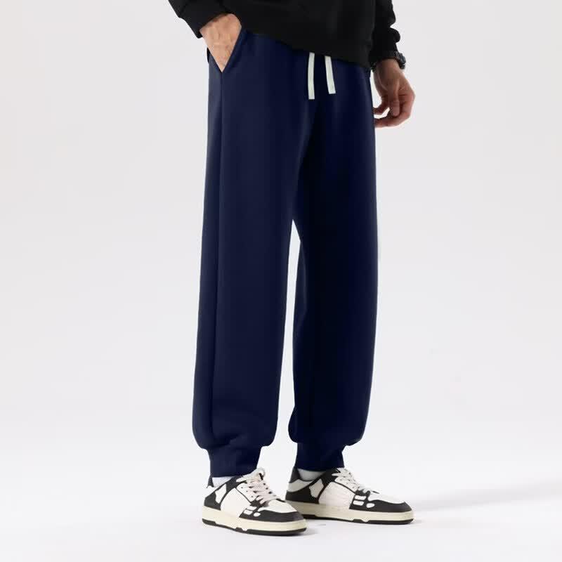 MINISO Men's Cotton Tapered Sweatpants