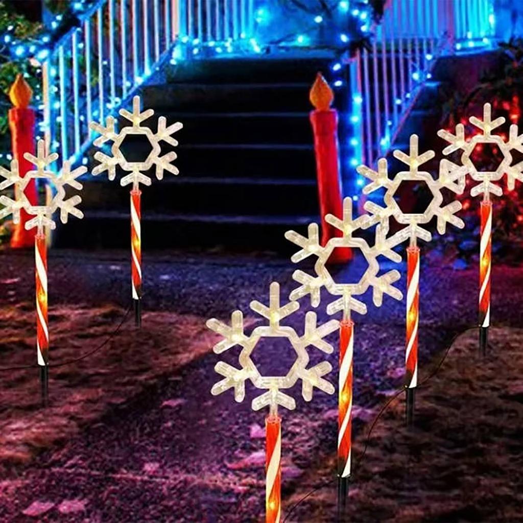 Solar LED Floor Lamp,  Modeling, Christmas Outdoor Decoration, 16.02 Inches, Multicolor, Plastic Material.