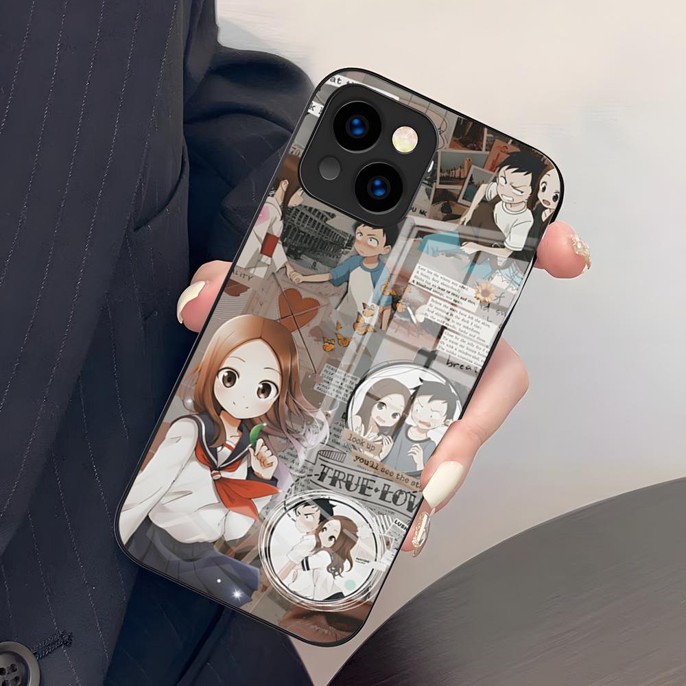 

Karakai Jozu NO Takagi SAN Phone Case For IPhone 17 Pro Max 15 Pro 16 14 Plus 12 13 Mini 11 Pro Shockproof Glass Cover iPhone13