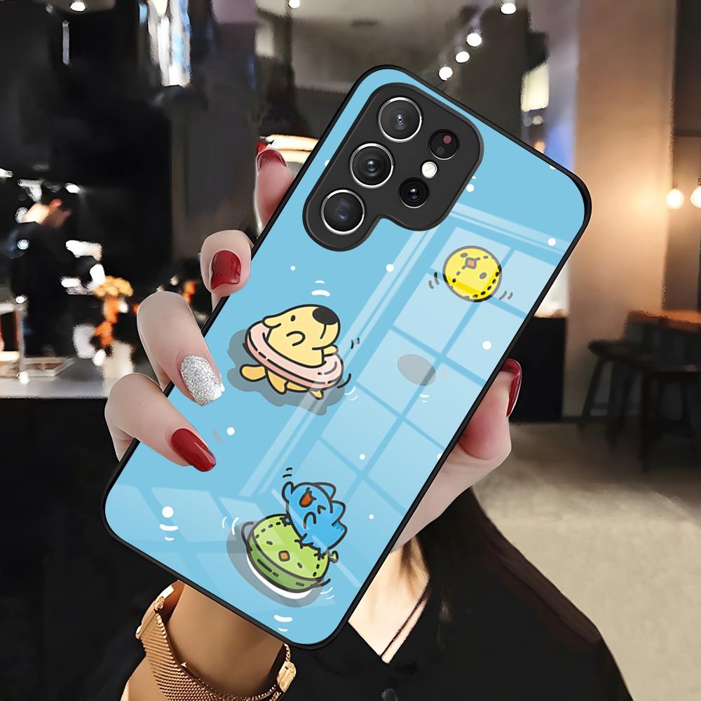CUTE B-Bugcat Capoo Phone Case For Samsung S26 S25 Edge Ultra 24 23 22 21 Ultra Plus Fe A55 56 15 4G 5G Glass Cover