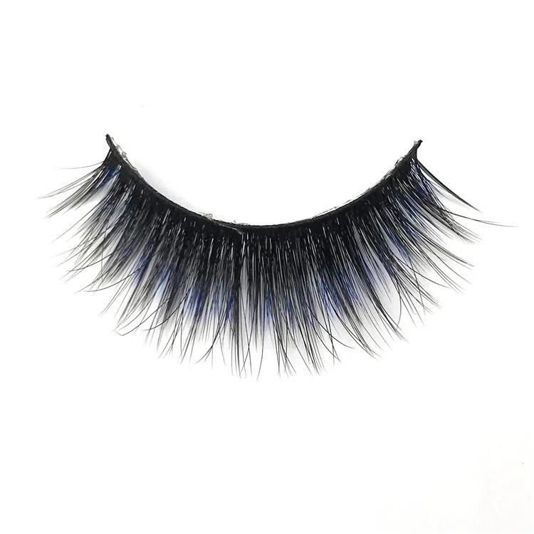25mm mink lashes color false eyelashes thick and exaggerated eyelash personality fake lashe beauty eye lash extension makeup set