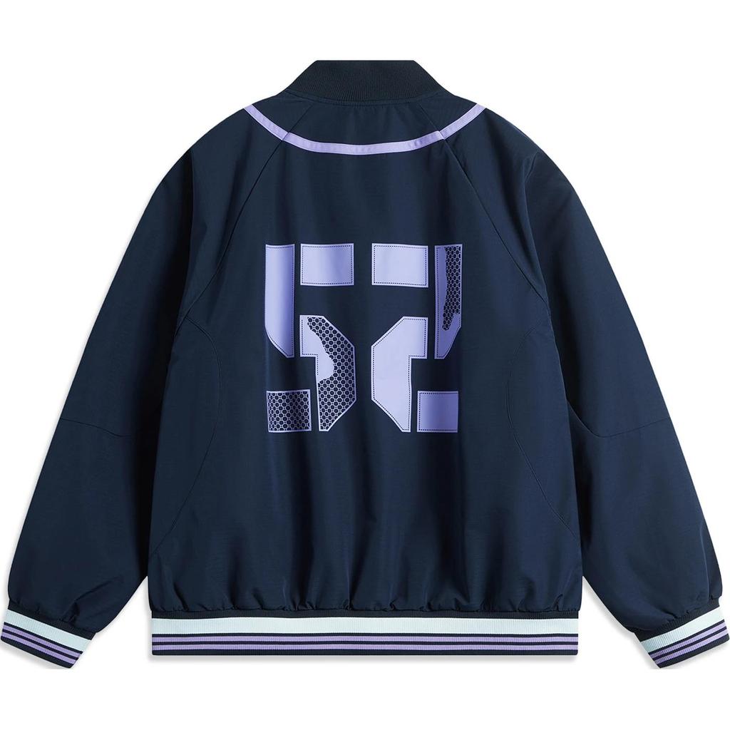 Li-Ning Anti-Five Series Basketball Farbblock Buchstaben Zahl Einzelner Knopf Bequem Atmungsaktiv Lässige Jacke Herrenjacken AFDU491-3