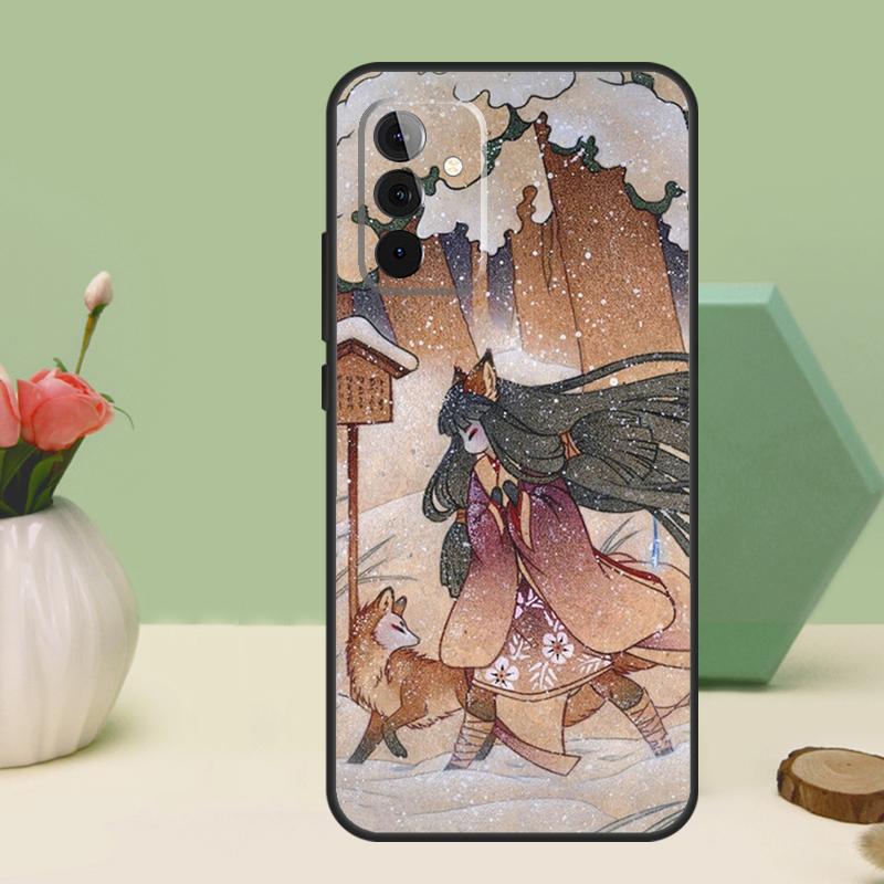 Kitsune Fox Art For Samsung Galaxy A36 A56 A54 A34 A14 A06 A16 A26 A12 A32 A52 A13 A33 A53 A15 A35 A55 Case