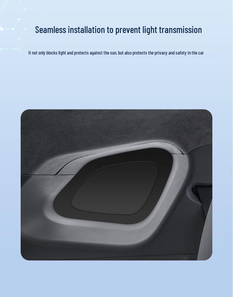 Denza 25 N8L Car Window Sunshade: Heat Insulation, Sun Protection, Privacy, Opaque Camping Shield