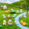 Cute Resin Dinosaur Figurines For Diy Crafts Garden Ornaments Desk Decor