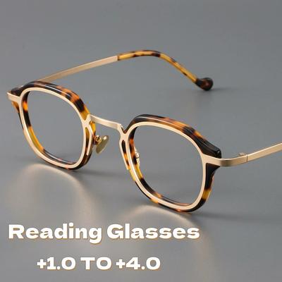 Occhiali da lettura con lenti in resina anti luce blu per uomo e donna 2025 Occhiali da presbiopia Steampunk Occhiali da lettura ad alta definizione