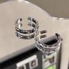 Anillo de Pareja, Diseño a Pequeña Escala, Anillo Abierto para Dedo, Estilo Genial, para Hombres y Mujeres, Anillo para Dedo Índice
