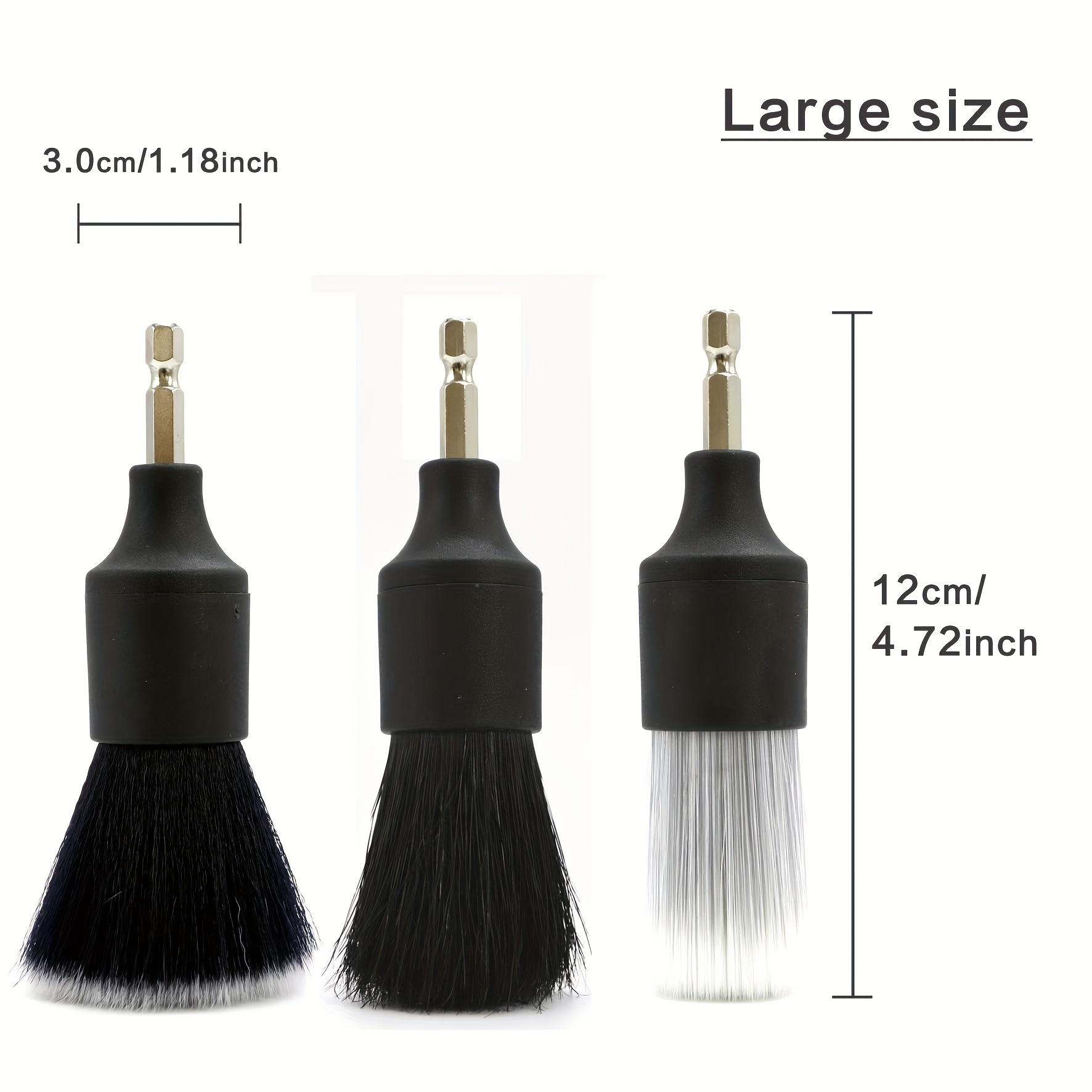 

3pcs Drill Brush Attachment Kit for Car Detailing - Interior & Exterior Cleaning, Compatible with Electric Drills 3pcs