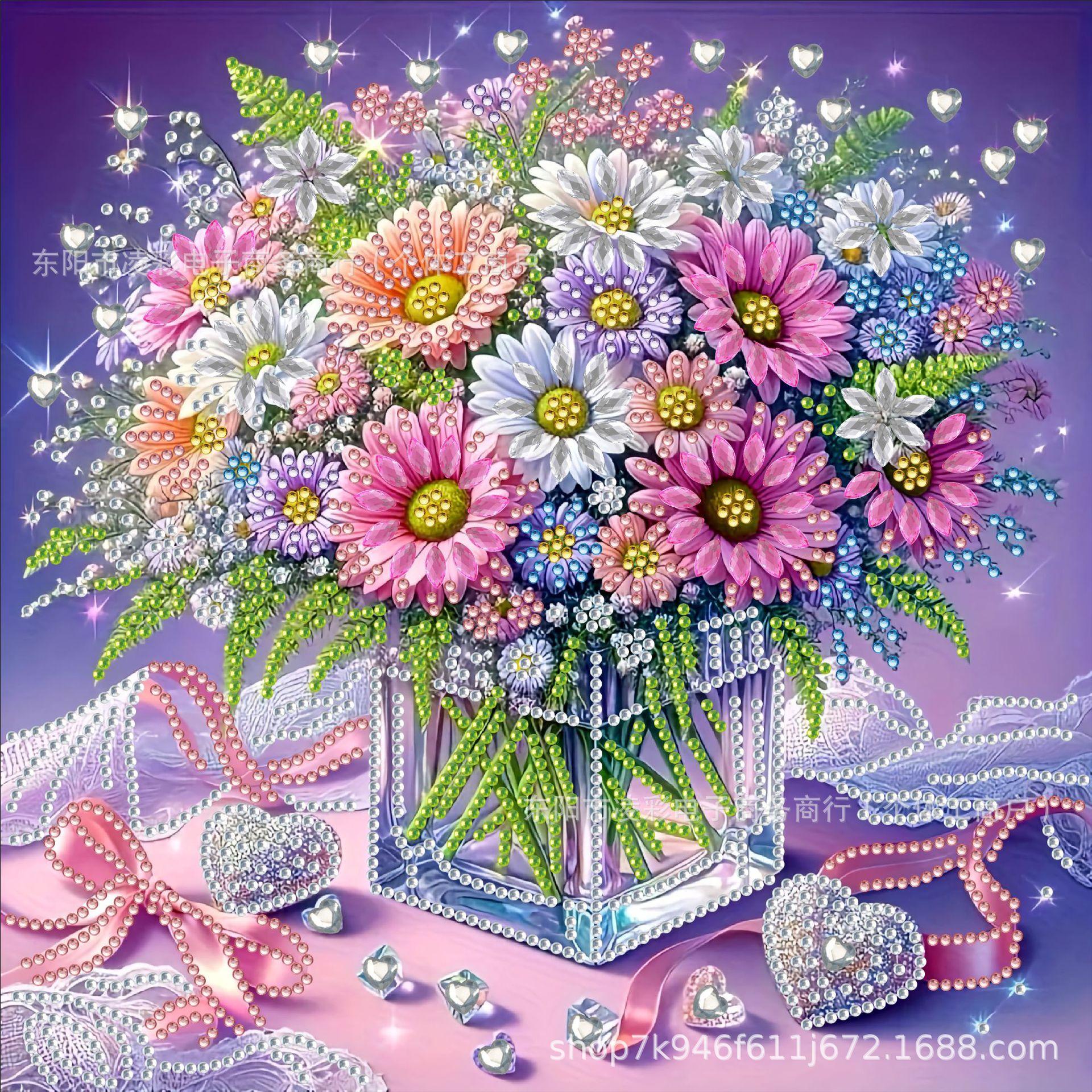 Bright Diamond Handmade Diy Diamond Sticker Point Diamond Painting Crystal Diamond Hair Set Diamond Full Diamond Round Diamond Frameless Colorful YH026