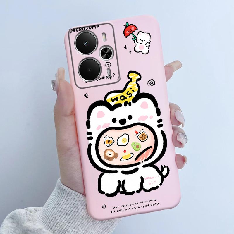 Cases For OPPO Realme 14 14T 5G Casing Fashion Flower Astronaut Girl Design Soft Silicone TPU Cover For Realme14T realme14 Coque