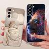 Clear For Samsung S21 Plus Case SM-G996B Aesthetic Luxury Cute Fashion Flower Funny Painted Casing For Samsung Galaxy S21+ Cover