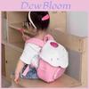 Adorable Pink Nylon Kids Backpack Trendy Street Style Breathable School Bag