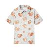 Children's Casual Short Sleeve Polo Shirt with Animal Print Lightweight Comfortable Soft Fabric Suitable for Daily Wear and Outdoor Activities