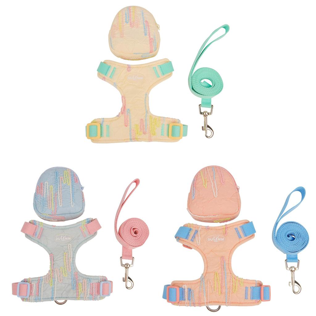 Pet Harness With Leash And Storage Bag For Small Dogs And Puppies