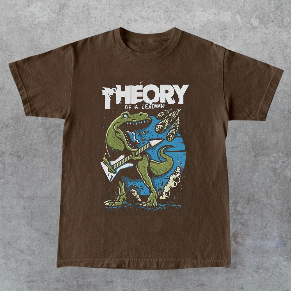 THEORY OF A DEADMAN Band Dinosaur Tour T Shirt Size S-5XL Unisex T-Shirt M