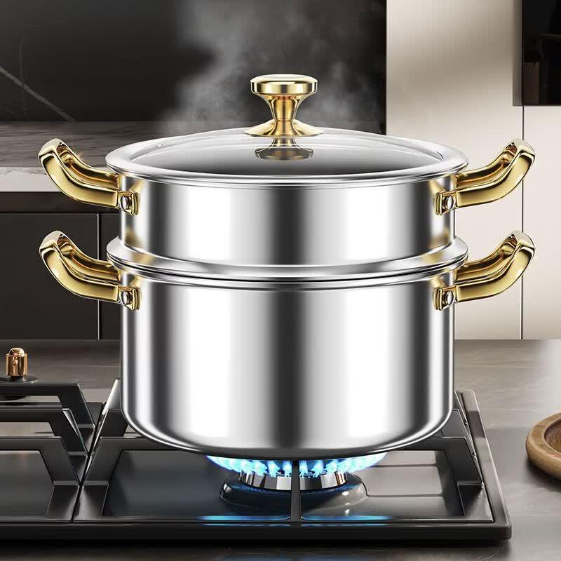 Kitchen Seven 304 SS Soup Pot & Steamer (28cm)