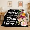 Gift Thanks To My Mom Mother Letter Present Flannel Blanket Soft Throw Blanket for Bedroom Living Room Bed Camping Picnic Nap