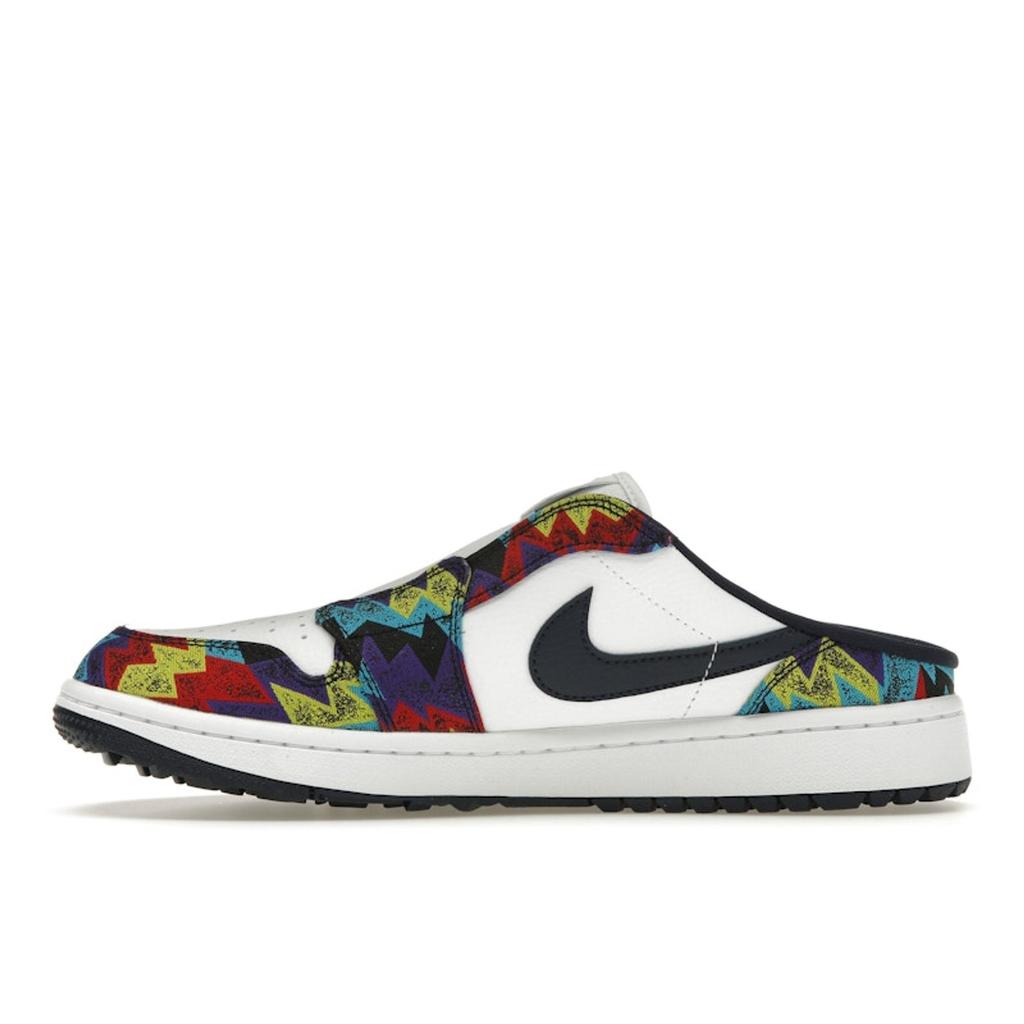 Air Jordan 1 Mule Golf Nothing But Net Men Sneakers Multi-Color White Obsidian FJ1214-100