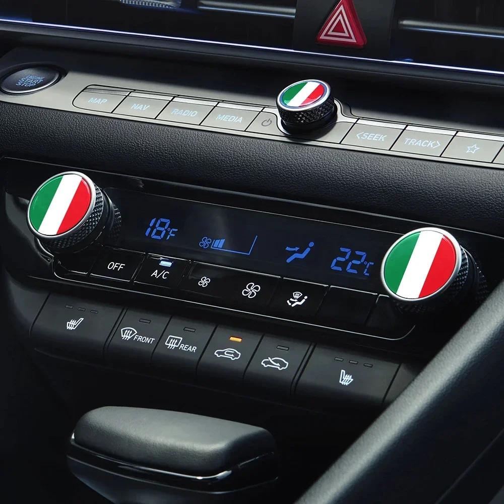 2 sets Italy Flag Three-color Sticker Strip Italian Decal Decor Set Vinyl Badge Bright Color Universal Sticker Auto Styling Accessories