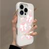 Rosa Schleife Einfache Macaron-Farben Gelee-Handyhülle Für iPhone 17 16 15 14 13 12 Pro Max 11 16 7 8 Plus 16E 17E Air X XS XR Hülle
