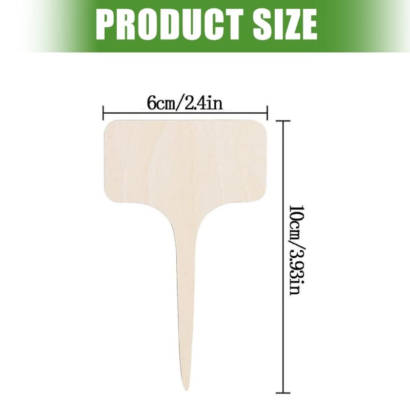 20Pcs Plant Label Plant Label T-Shaped Garden Marker Name Plate Outdoor Plant Vegetable Seedling Waterproof Handwritten