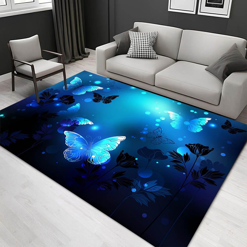 

1pc 1669158029Pattern Carpet, Area Rug For Living Room Bedroom Room Bed Chair Laundry Entryway Corridor Yard Non-slip Outdoor Camping Rug Fl 60cm by 90cm