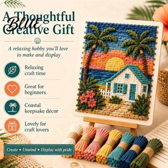 DIY Crochet Decoration for Decoration Kit Halloween Weaving Painting Set Fabric Christmas Kit Beginner Handmade