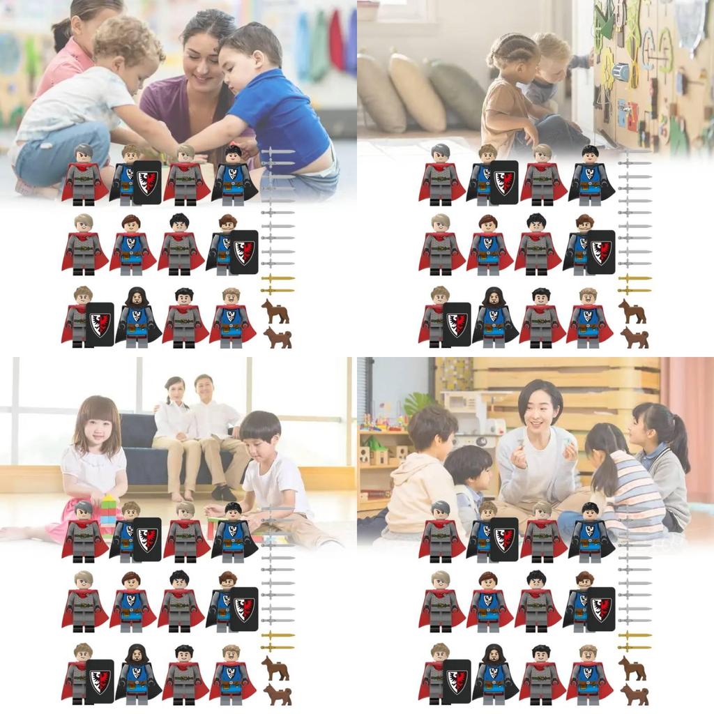 Medieval Soldier Building Blocks Set With Diy Assembly For Kids And Collectors