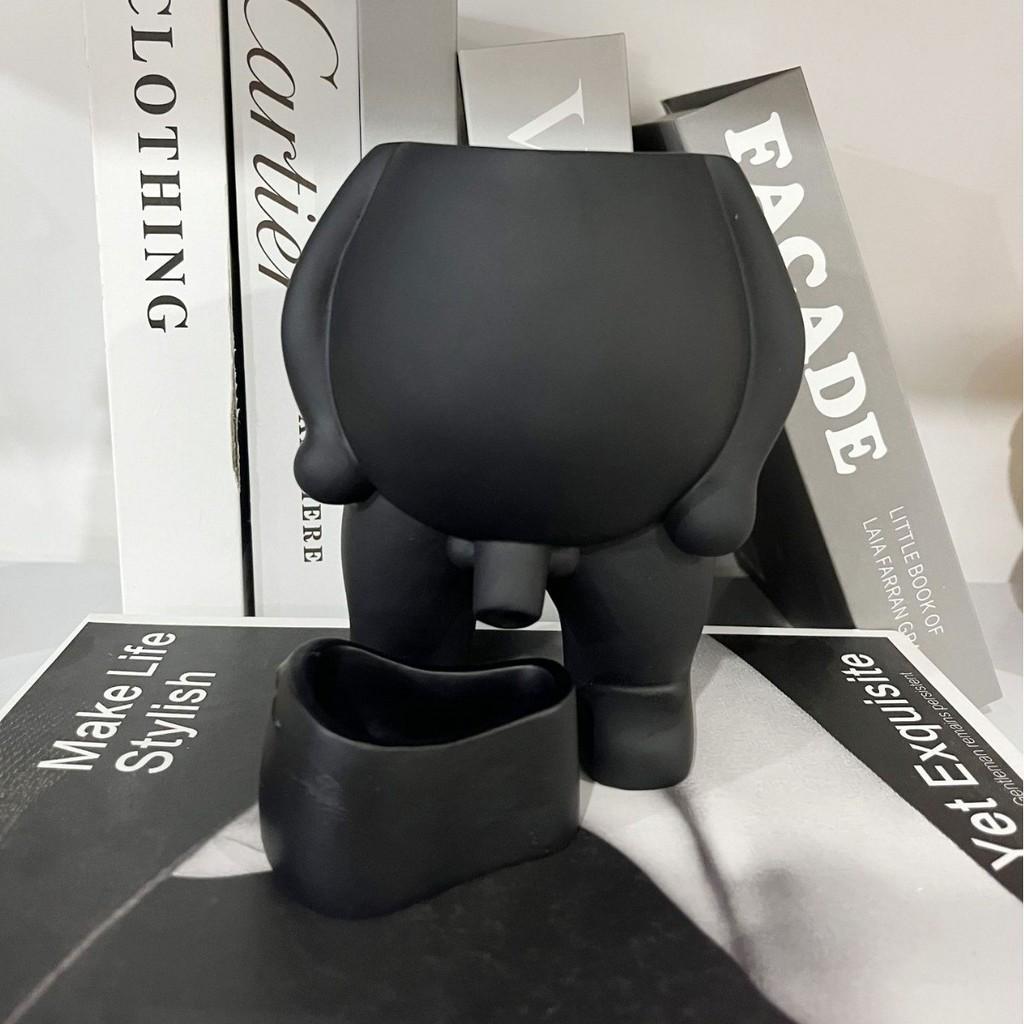 

Sleek White Black Resin Succulent Pot Contemporary Decor For Home Office Desk Garden Gift Black Pot