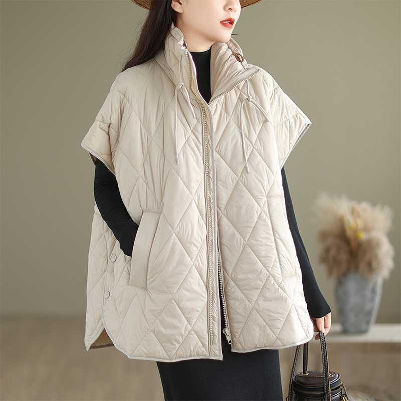Women's Cotton Vest Autumn Winter Fashion Simplicity Comfortable Down Cotton Waistcoat Temperament Versatile Ladies Jacket