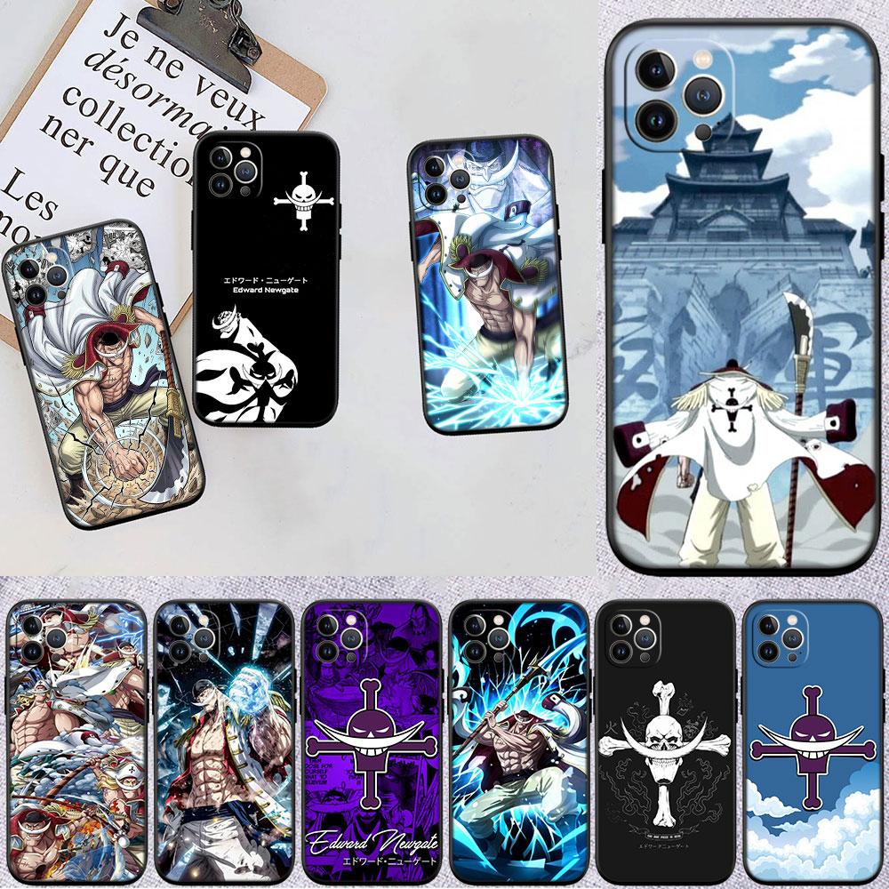 FM37 One Piece Edward Newgate Soft Shell Phone Case for iPhone SE X XS XR 11 16E 17 Pro Max Air 8 7 6 6s Plus