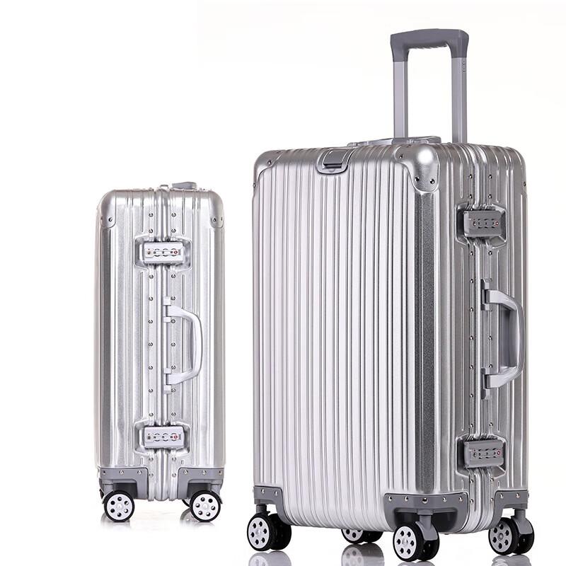 SWEGEAR+ Aluminum-Magnesium Alloy Hardside Luggage 24 inches