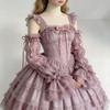 Elegant Lace Trimmed Chiffon Arm Sleeves With Ruffled Detail Photoshoot Costume Sleeves For Cosplay And Anime Fashion
