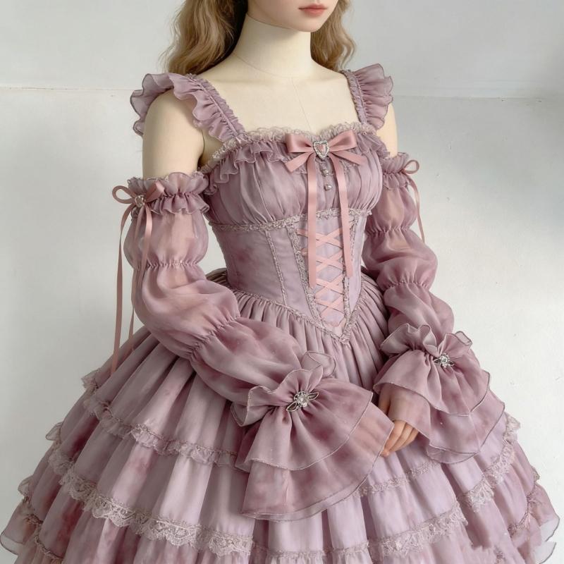Elegant Lace Trimmed Chiffon Arm Sleeves With Ruffled Detail Photoshoot Costume Sleeves For Cosplay And Anime Fashion