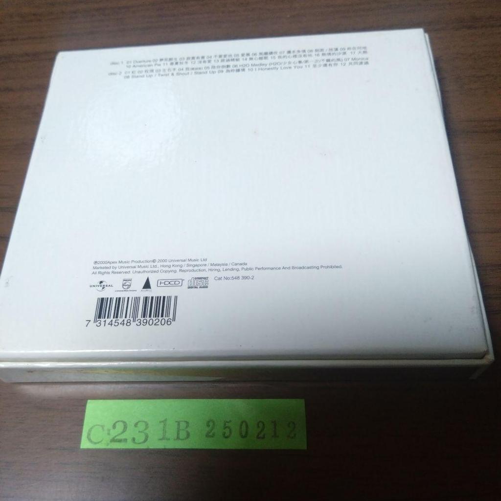 [USED] Zhang Guorong Leslie Cheung / Passionate Ensemble PASSION TOUR Taiwanese edition