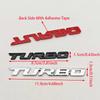 Car Sticker Turbocharged Turbo ABS 3D Badge Car Modification Accessories Rear Marking Side Marking Decorative Car-Sticker