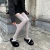 Knee Socks Children'S Japanese Jk Black Thin Calf Socks Autumn And Winter Thickened Knee Pads Beautiful Leg Knee Socks
