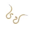 Elegant Retro Snake-shaped Earrings: European & American Fashion, Versatile Animal Design for Women