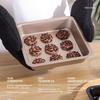 1Pc Carbon Steel Square Cake Baking Tray 6/8 Inch Non-Stick Toast Plate Pizza Cake Mold Baking Pan Bread Oven Bakeware