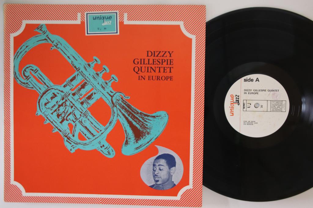 LP Record DIZZY GILLESPIE QUINTET - In Europe U30 UNIQUE Israel Jazz Used