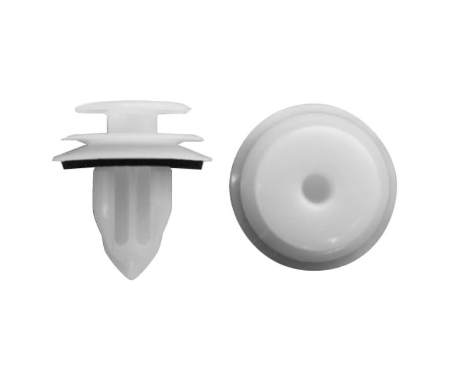 Boston BC5327 Auto Parts Trim Clips, White, 10 per Bag
