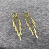 Long Fringed Earrings Niche Design New Light Luxury Stud Earrings Premium Earrings Women