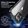 ShockProof Dust-Proof Clear Phone Case For For Iphone 14 15 Pro Max Plus For Iphone14 Pro Max Soft SiliconeArcylic Back Cover Fundas