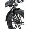 Bicicleta Eléctrica Fat Plegable SINOHON AW20, Autonomía Máxima 120KM, Velocidad Máxima 45KM/H, Doble Suspensión, Frenos Hidráulicos, Ruedas de 20'', Ebike Todoterreno con Cesta de Almacenamiento
