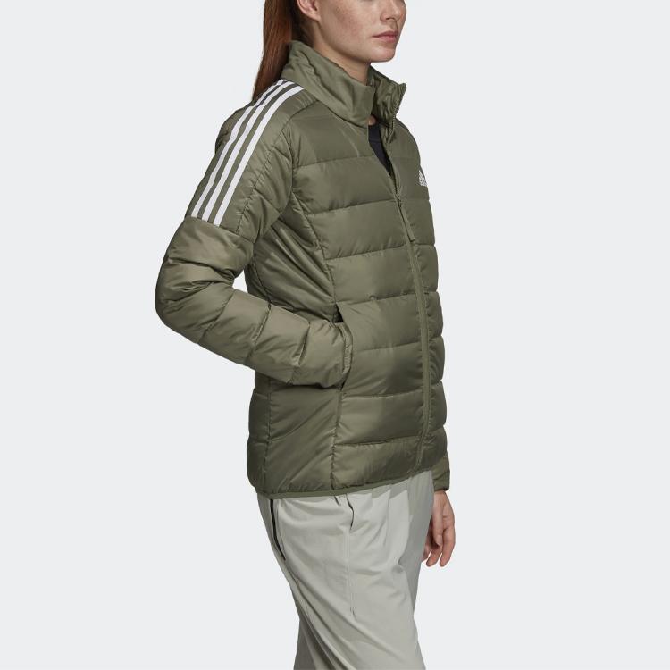 Adidas Warm Sports Windproof Down Jacket Women Outerwear Green GH4596