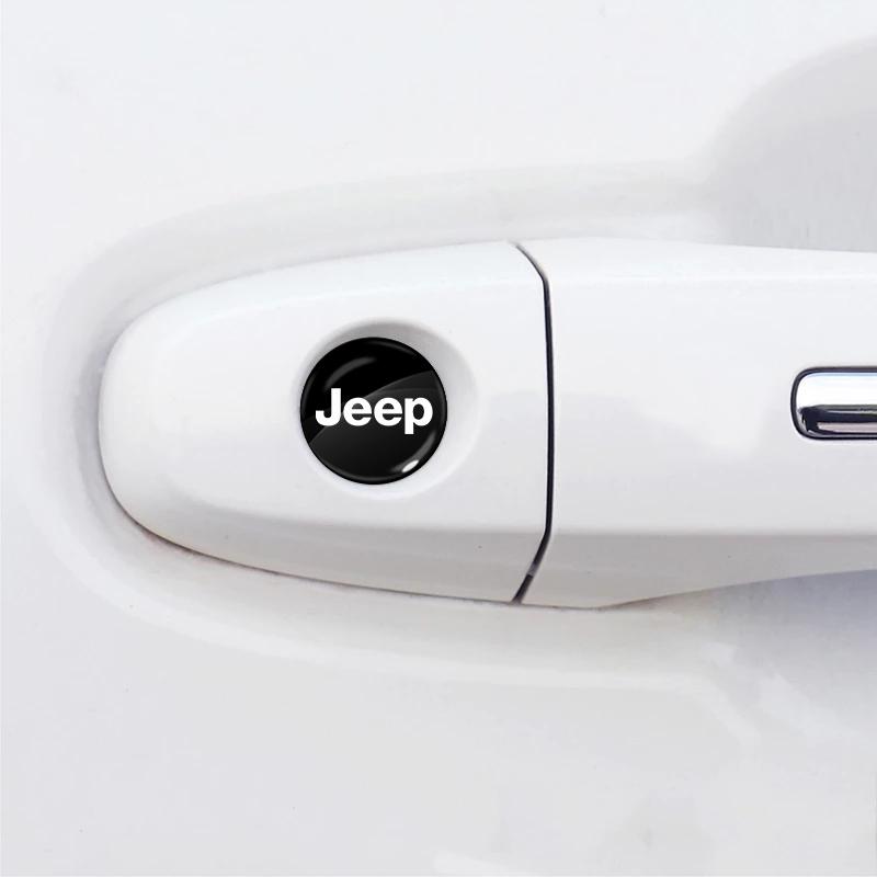 Auto Schloss Schlüsselloch Aufkleber Türschloss Schutz Auto 3D Aufkleber für Jeep Renegade Compass Grand Cherokee Wrangler Jk Gladiator