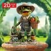 Flat 2d Frog Acrylic Garden Fence, Suitable for Outdoor, Lawn and Courtyard Decoration, Bonsai Landscape Embellishment |   Ideal Gift, Outdoor Garden