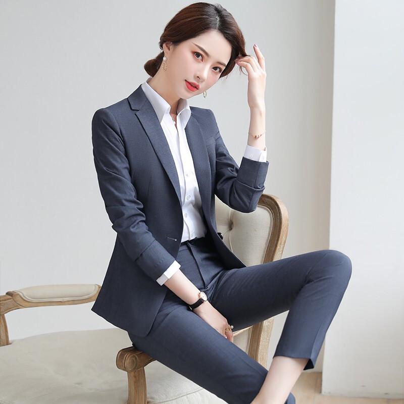 Women's Long-Sleeved Business Suit Set